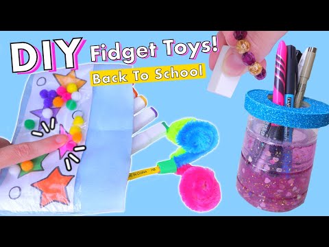 DIY EASY FIDGET TOYS IDEAS for BACK TO SCHOOL! Viral TikTok anti-stress fidgets