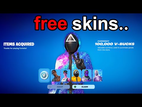 How Many FREE FORTNITE SKINS Can I Get In 24 Hours?