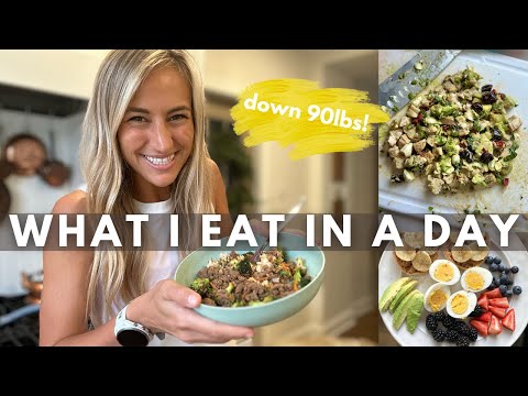 What I eat in a Day after Weight Loss | Healthy High Protein Meal Ideas!