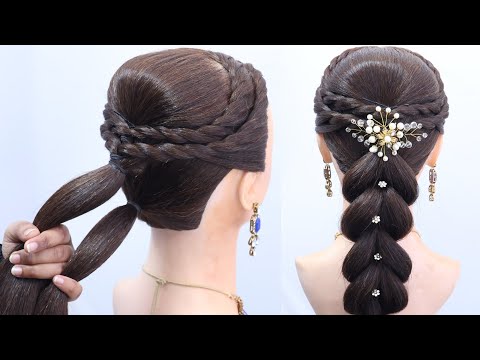 It's Easy & Elegant Ponytail Hairstyles | New Hairstyle For Wedding & Party | Simple hairstyle