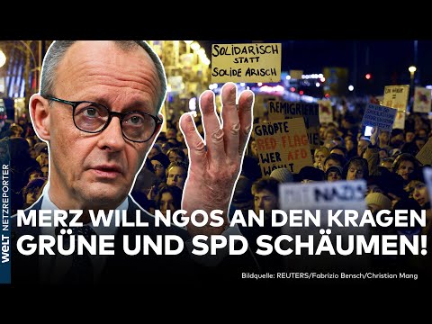 DEUTSCHLAND: Union schlägt gegen NGOs zu! Grüne und SPD sind wütend! Merz will Finanzhilfe prüfen