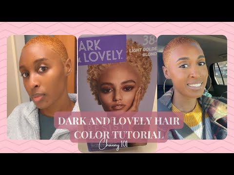 Dark and Lovely Light Golden Blonde Hair Color Tutorial