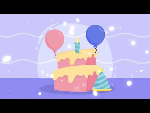 Animated Happy Birthday Song and Candle Blowing Countdown