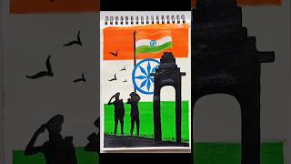 ||Republic Day Drawing||#republicdaydrawingeasy#republicdaypainting#youtubeshorts#shortsvideo