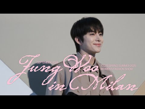 🐾알차게 보낸 쩡아지의 나날들☀︎𓂃࣪˖ JUNGWOO in Milan🇮🇹 | TOD’S Spring-Summer 2025 Women’s Fashion Show