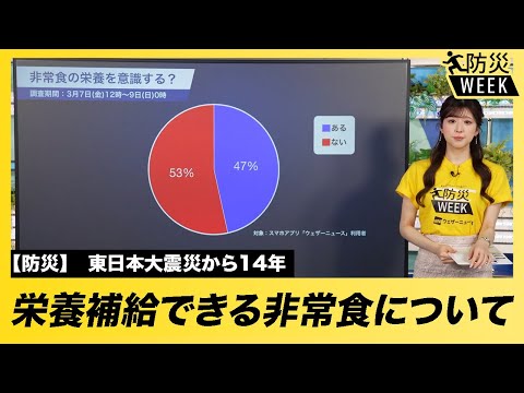 【防災】栄養補給できる非常食 ／#東日本大震災から14年 #防災WEEK