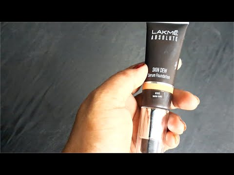 LAKME ABSOLUTE SKIN DEW SERUM FOUNDATION | Review#lakme #getbeautiful #serum foundation