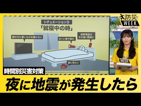 【防災】入浴中や就寝中に地震が発生した場合の対処法／夜に考えられる地震対策 防災WEEK #東日本大震災から14年 #3.11