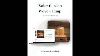 Modern Solar Woven Lamp – Eco-Friendly Lighting for Your Outdoor Space 🌞💡 #ecosolarzone #ecofriendly