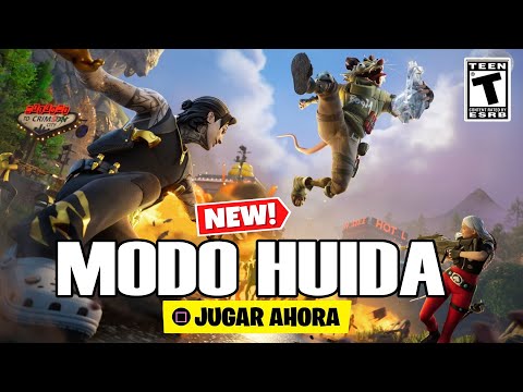 🔴¡  SKINS INVENCIBLE FORTNITE ! - ( JUGANDO MODO HUIDA CON SUB )