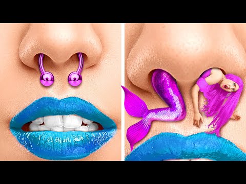 HOW TO BECOME A MERMAID || Nice DIY Ideas And Tips for Mermaids by 123 GO! Galaxy