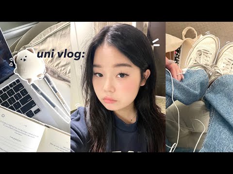 UNIVERSITY VLOG🖇📓 productive studying on campus, Korean bbq, nails etc.