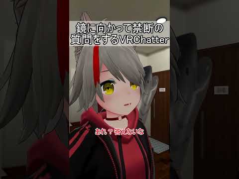 鏡に向かって禁断の質問をするVRChatter #vrchat