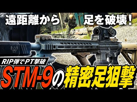 【タルコフ】高精度狙撃で足破壊！STM-9とRIP弾の遠距離狙撃で猛者たちのプリプリ足を大量げと🦵🦵🦵【ゆっくり実況】