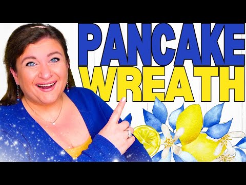 Make This STUNNING Lemon Pancake Wreath For Under $10!