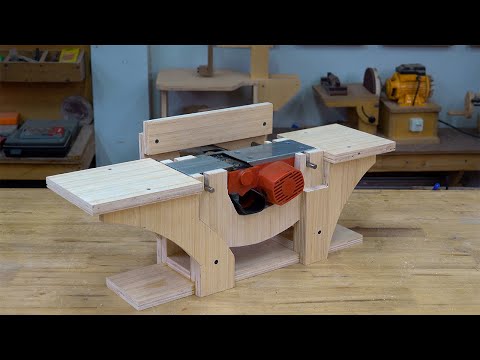 Convert Electric Planer INTO A Benchtop Jointer!