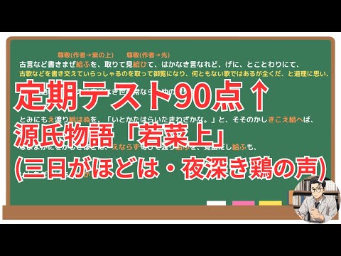 【若菜上・三日がほどは・夜深き鶏の声】(源氏物語)徹底解説！(テスト対策・現代語訳・あらすじ・予想問題)