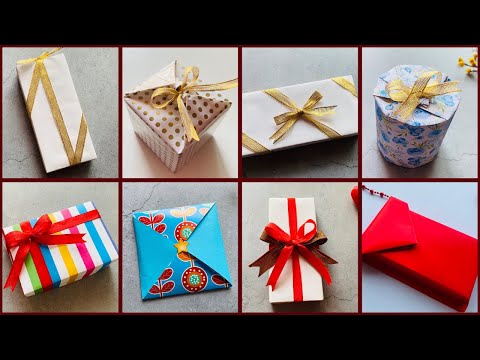 8 Stunning Gift Wrapping Ideas | DIY Gift Packing | Creative Gift Wraps #giftwrap