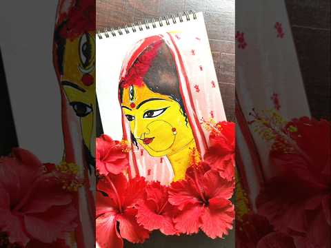 maa durga drawing #youtubeshorts #shorts_ #shorts #shortsfeed #trending #maadurga #viral #durgapuja