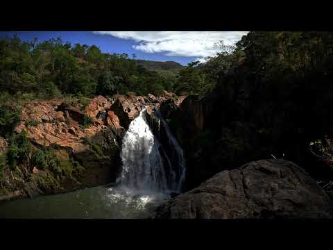 Waterfall Sounds with Calming Music, Stress Relief, Relax, Meditate or Sleep