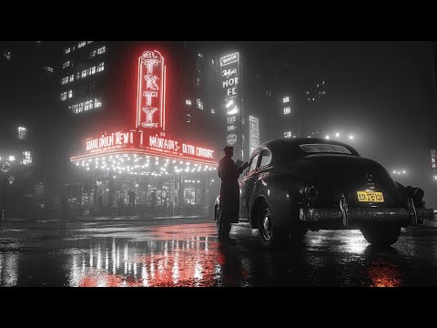 Noir City Nights & Vintage Swing Jazz 🏙️ Atmospheric 1940s Mood 🎭 Dramatic Jazz Music