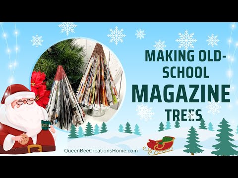 Making Old School Magazine Trees