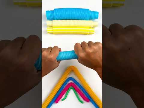 Mini POP tube ASMR Crunchy Sound #poptube #creative #diy #satisfyingvideo #relaxing #colors #oddasmr