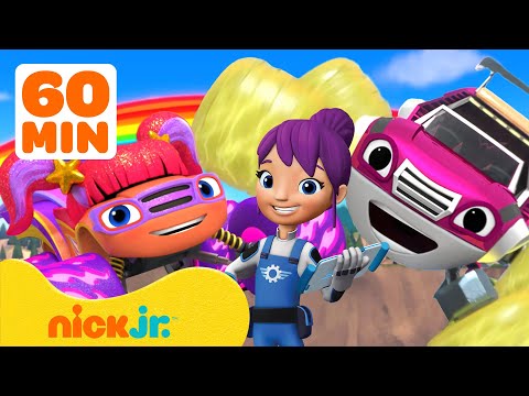 Blazing Speed Girl Power Rescues! w/ Gabby | 60 Minutes of Blaze and the Monster Machines | Nick Jr.