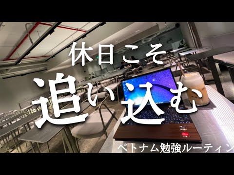 【ベトナム駐在】休日も全力で。ベトナム駐在員の勉強ルーティン【Study vlog】