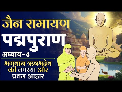 पद्मपुराण - 4 | भगवान ऋषभदेव की तपस्या और प्रथम आहार | जैन रामायण | Padmapuran Jain Ramayan #ramayan