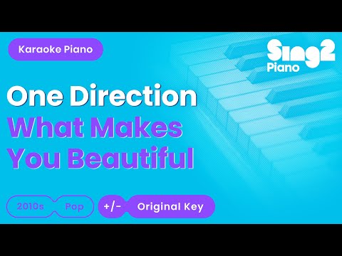 One Direction - What Makes You Beautiful (Piano Karaoke)