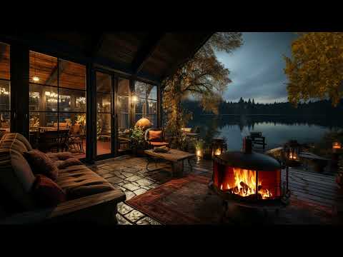 Enjoy The Night With Fireplace Sounds And Nature Sounds to Relaxing, Deep Sleep & Stress Relief