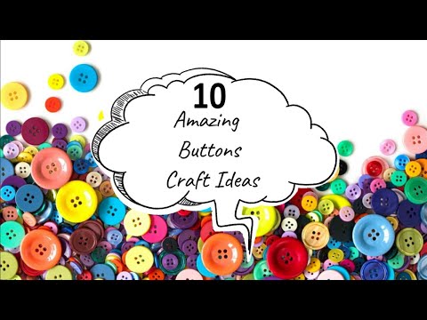 10 Cool Ways to reuse old and waste BUTTONS | @CraftStack