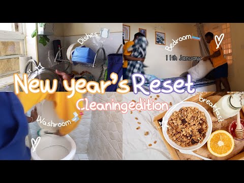 NEW YEAR'S HOME RESET: cleaning my bedsitter , breakfast, friendship struggles and lessons / VLOG 3