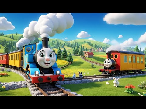 The Train on the Track Goes Choo, Choo Rhyme Song | Educational Kids Songs