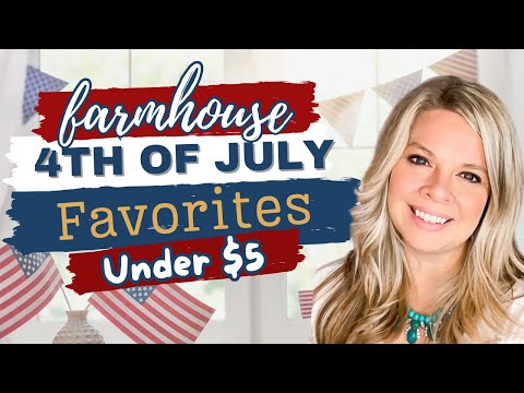 Under $5 Farmhouse 4th of July Patriotic DIY’s!