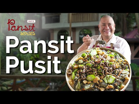 Pansit Pusit Recipe for celebrations! | Chef Tatung