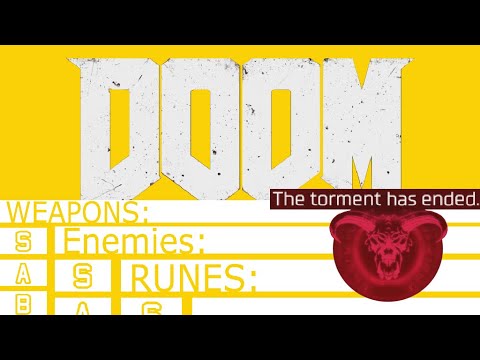 DOOM(2016): Full ULTRANIGHTMARE run and Tier-Listing everything