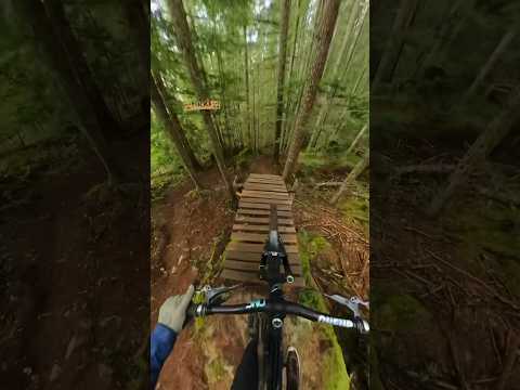 Mountain Biker takes his hands off on a scary jump! #mountainbiking #mtb #remymetailler.