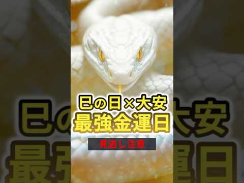 巳の日の大安は金運最強日!【白蛇様に願うアファメーション】  ＃ゆっくり解説 ＃スピリチュアル #金運