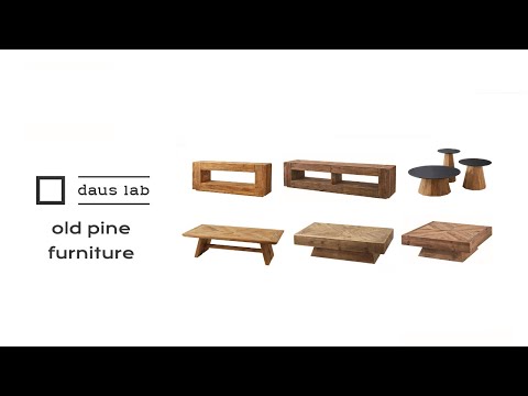 Furniture made of old pine wood | living room design | japandi | luxury | interior design