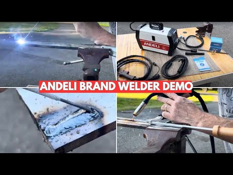 Andeli Brand Welder Review Demonstration Showcasing Stick Welding and Flux Core Capabilities