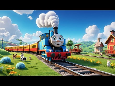 The Train on the Track Goes Choo, Choo Rhyme Song | Educational Kids Songs