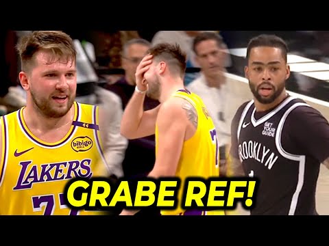 Grabe ang ginawa ng referee, di makapaniwala si Luka! | Nets vs Lakers, RAISE THE ROOF si LeBron!