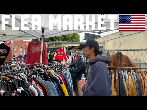 [Buying from the US] Digging for vintage clothes at a flea market in LA! (Part 2)