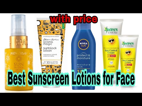 Best Face Sunscreen for All Skin Types| SPF| Famouse Sunscreens| Face Cream| With Price| Be Glam|