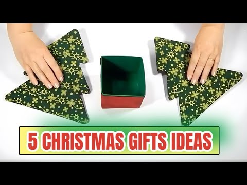 5 CHRISTMAS GIFT IDEAS!! make in 10 minutes