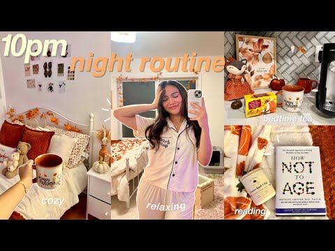 FALL NIGHT ROUTINE 🕯️🍂 productive, relaxing, self care