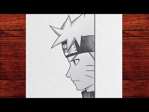 Naruto Uzumaki nasıl çizilir (Naruto) || Anime çizim fikirleri || Karakalem kolay çizim fikirleri