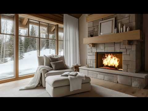 Cozy Winter Fireplace | ASMR Relaxing Fireplace Crackling Sounds for Sleep, Focus, and Comfort